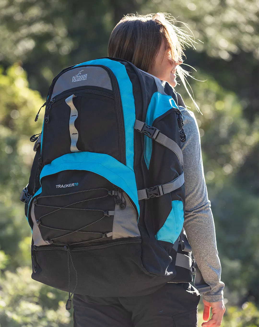 תרמיל Tracker 70 – Outdoor Revolution-10903 – טורקיז – 1