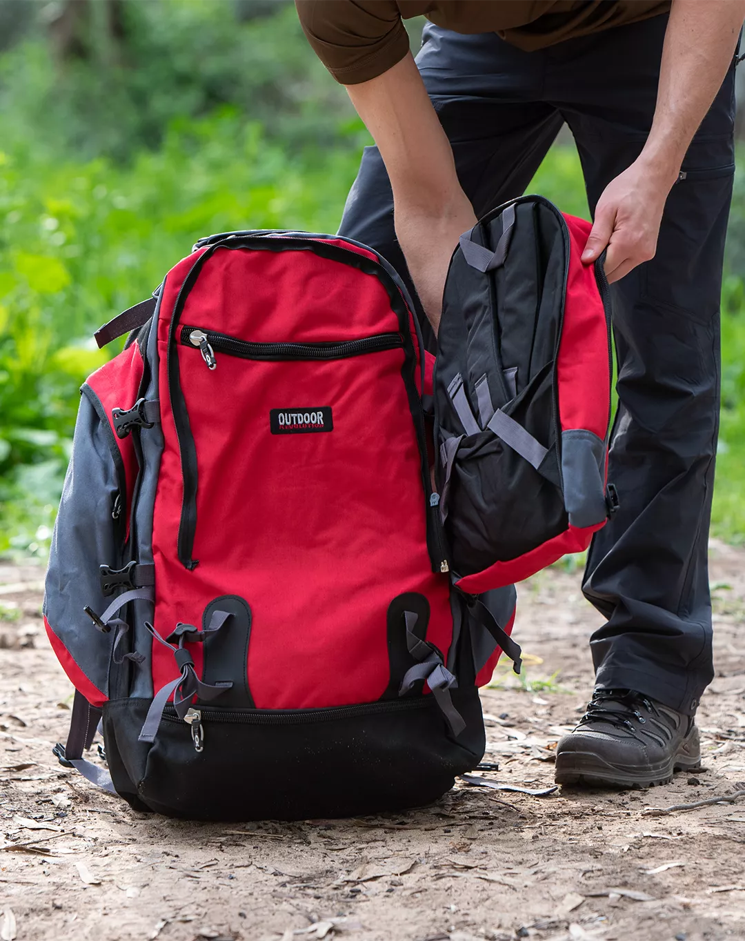 תרמיל ניתק Porter Plus70 – Outdoor Revolution-10966 – אדום – 1