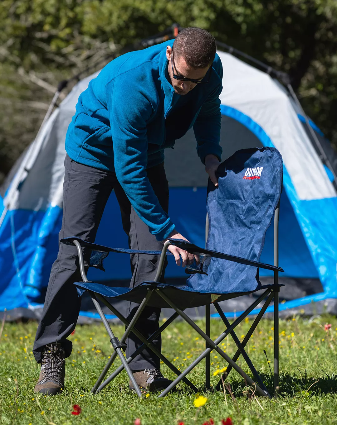 כסא ים גב עגול – Outdoor Revolution-12202 – נייבי – 1