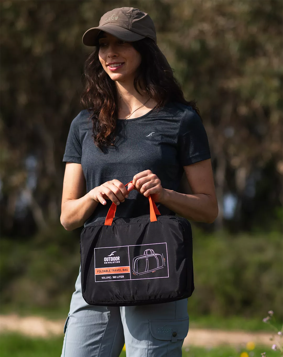 צ'ימידן מתרחב 130 ליטר – Outdoor Revolution-2013 – שחור-כתום-2 – 2