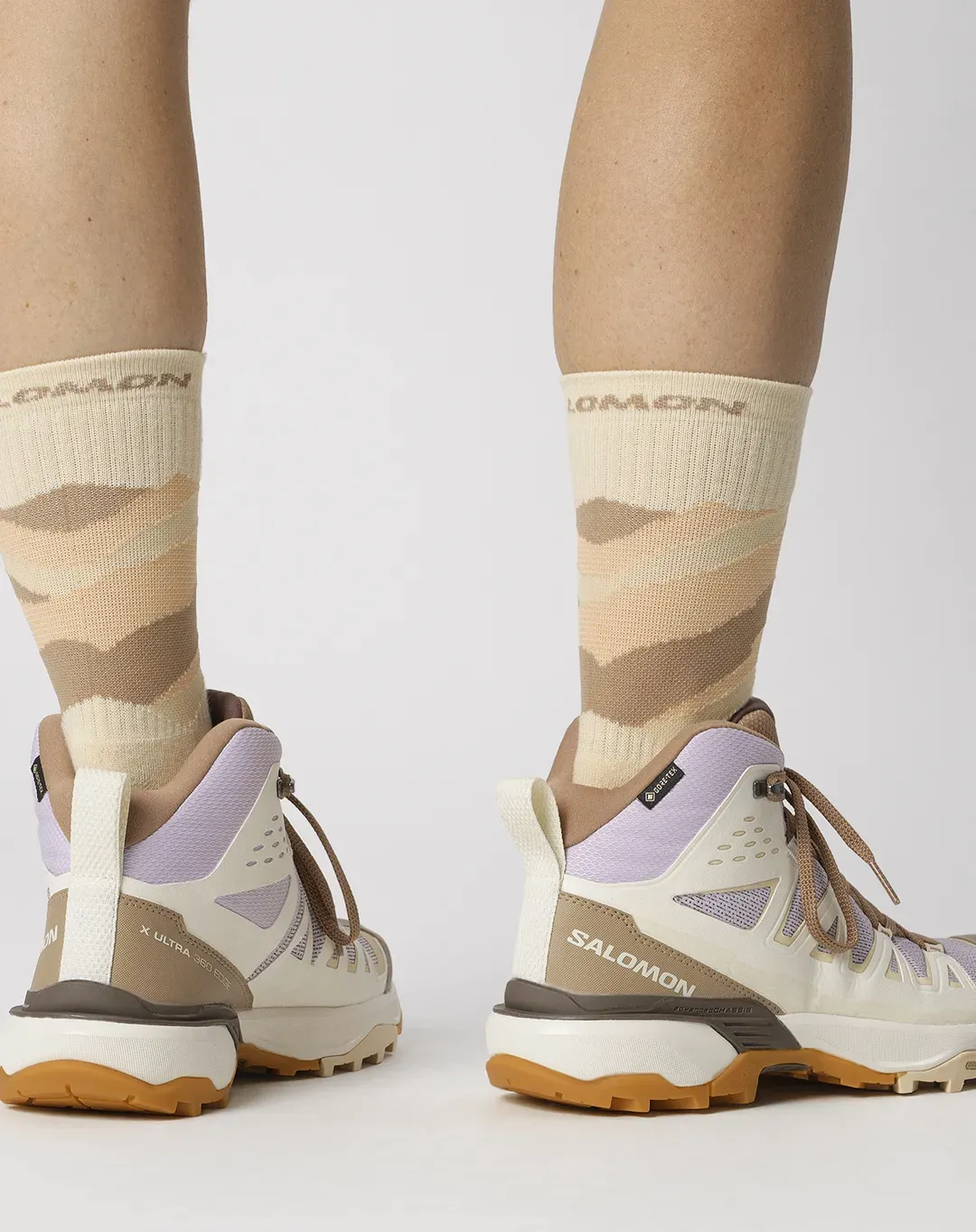 X Ultra 360 Edge Mid Gtx נעלי נשים – Salomon-L474628 – raw-umber-wheat-orchid-petal – 2