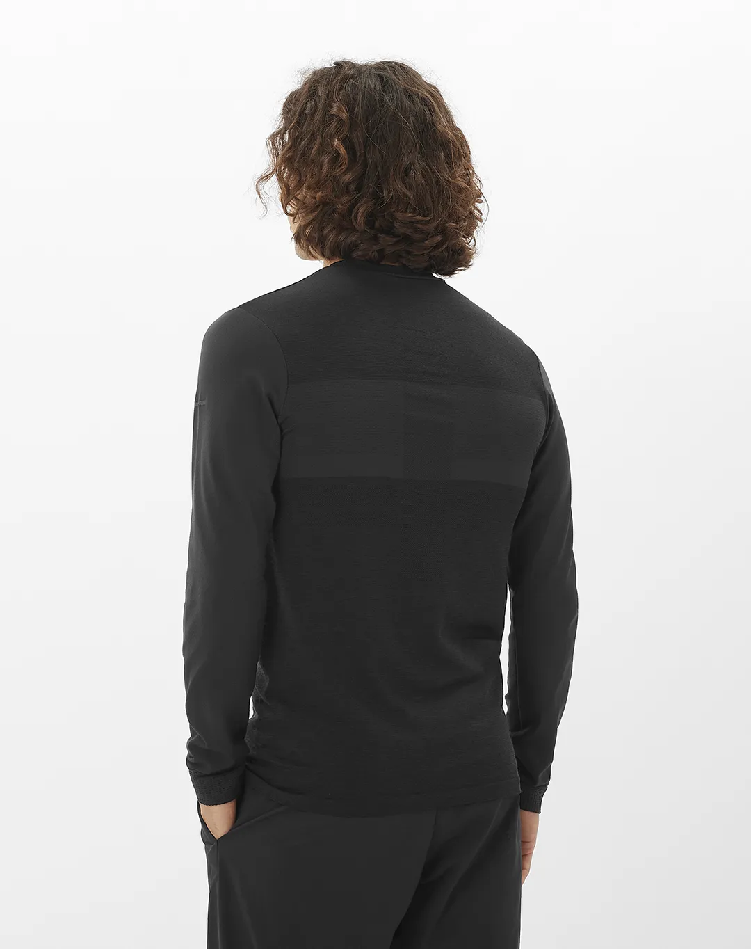 חולצה ארוכה Sntial Wool – SALOMON-LC2118100 – deep-black – 2