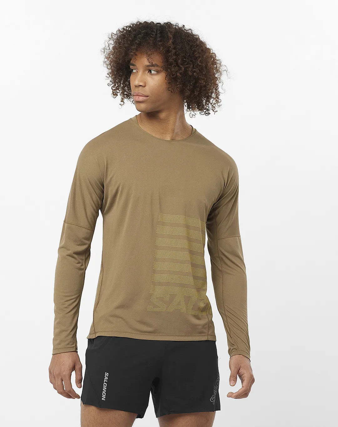 חולצה ארוכה Sense Aero Tee Gfx – SALOMON-LC2274800 – shitake – 1