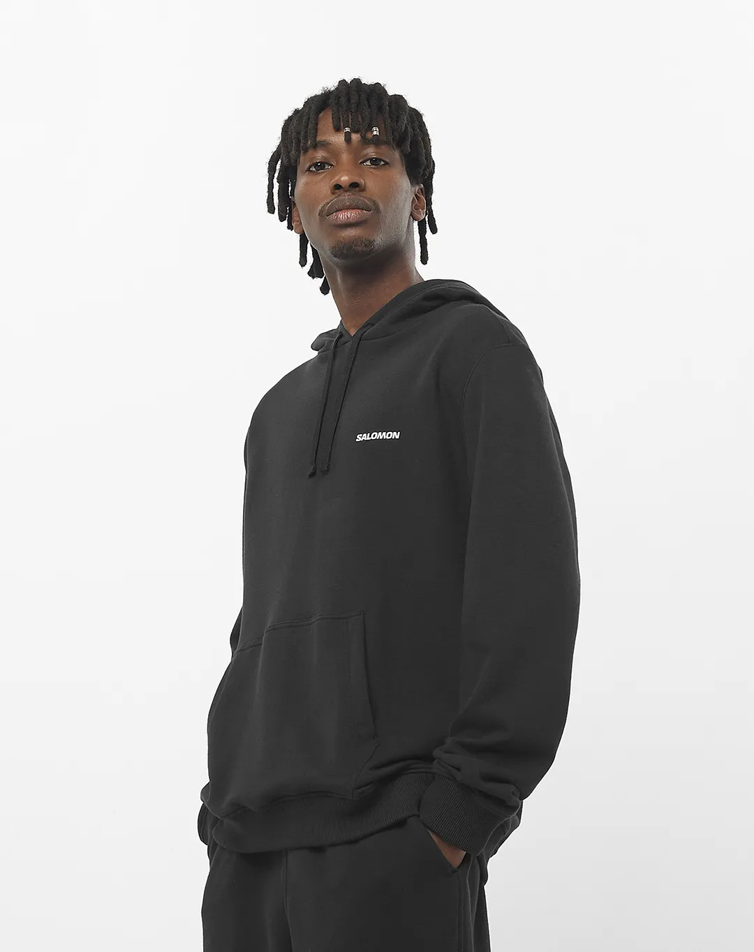 סווטשרט Droppin Hoody – SALOMON-LC2359000 – deep-black-white – 1