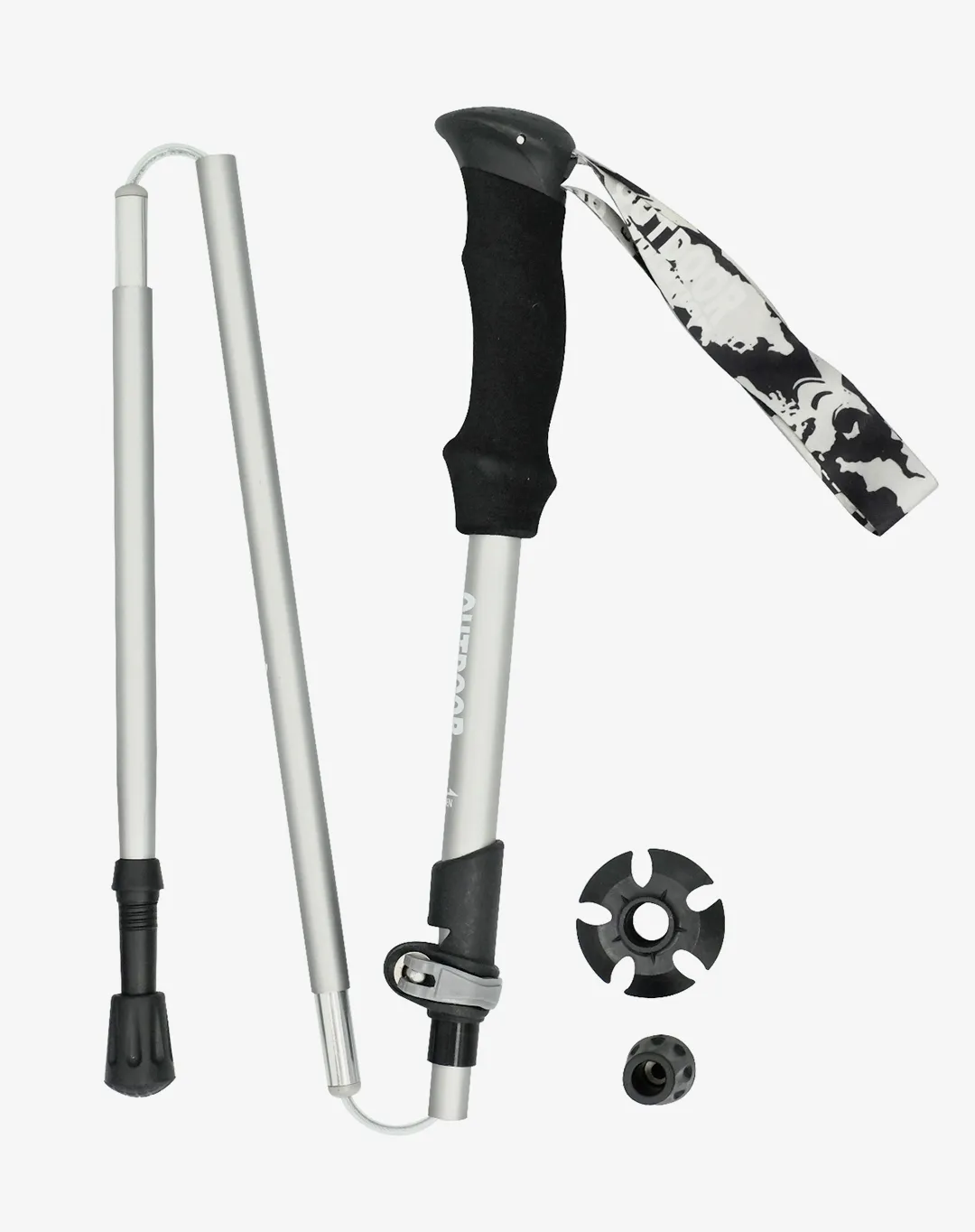 מקל הליכה מתקפל Outdoor – OUTDOOR-11813 – כסף – 1