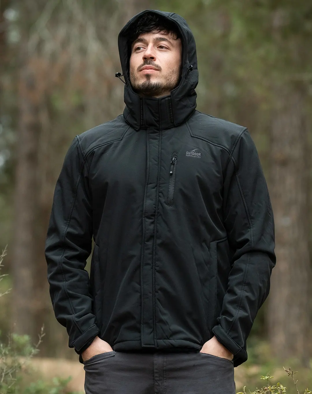 מעיל Bayron Softshell – OUTDOOR-1591 – שחור – 1