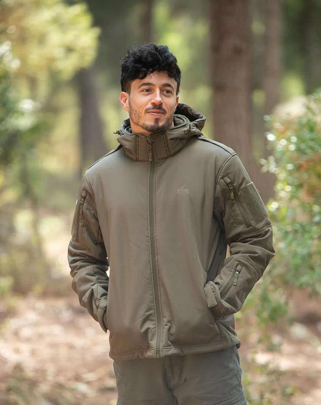 מעיל Bayron Softshell – OUTDOOR-1595P – זית – 1