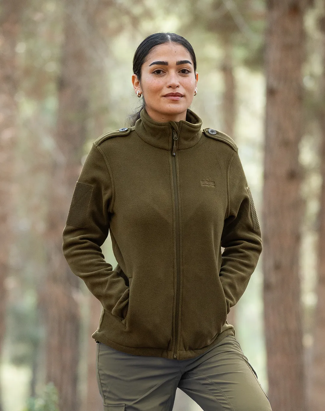מעיל פליס נשים Fanny Pro – OUTDOOR-1895P – זית – 1
