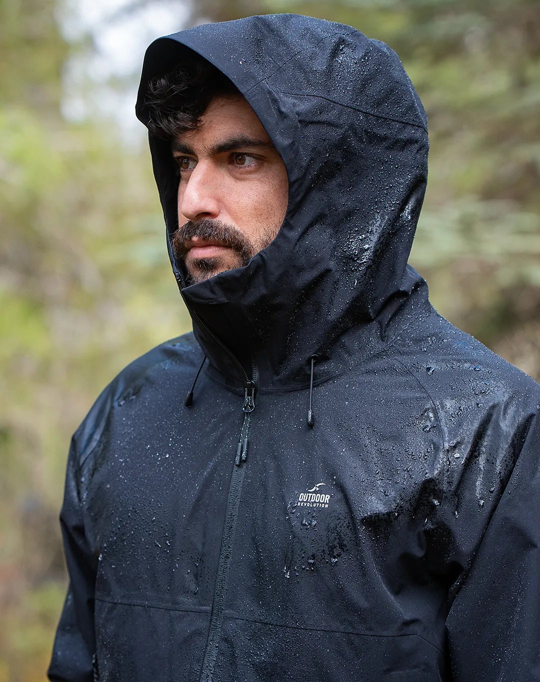 מעיל גשם Chuck – OUTDOOR-20411 – שחור – 3
