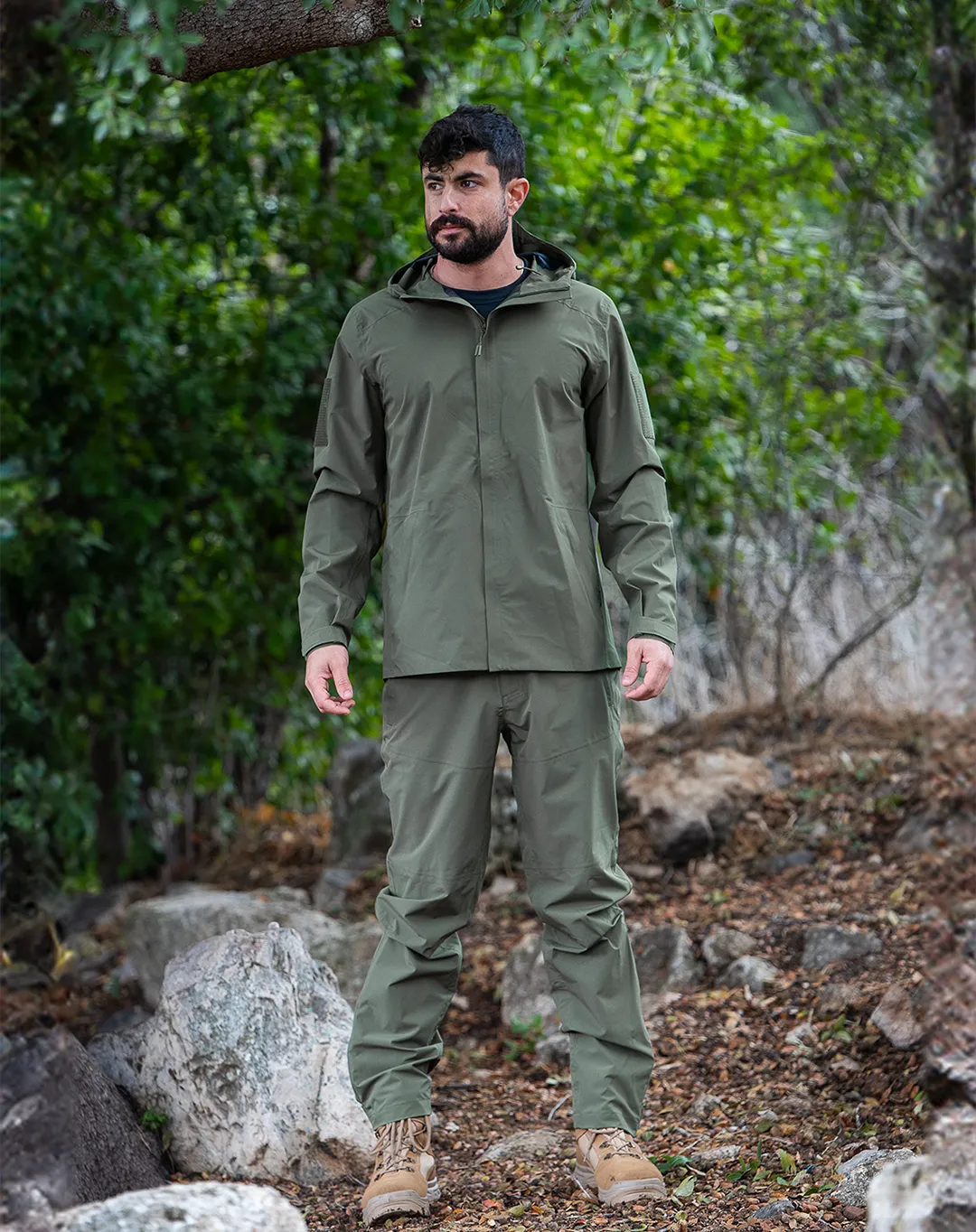 מעיל גשם Tactic – OUTDOOR-20427 – זית – 1