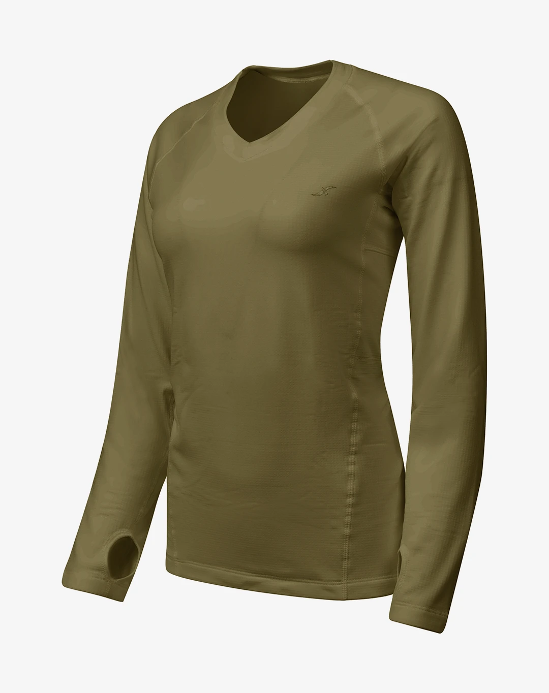 חולצת נשים WARM UP – OUTDOOR-2837 – זית – 1