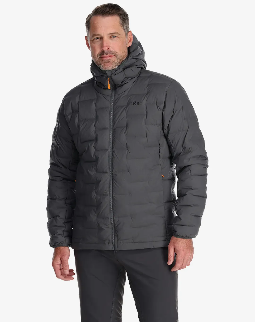 מעיל Cubit Strech Down Hoody – Rab-QDB-30-GRH – אפור – 1