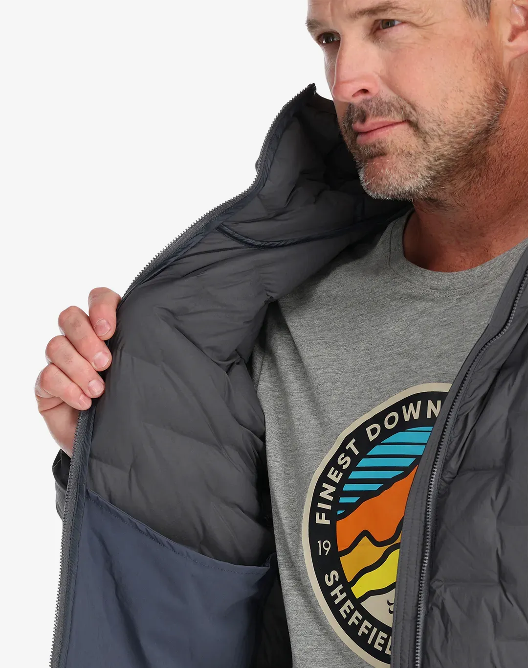 מעיל Cubit Strech Down Hoody – Rab-QDB-30-GRH – אפור – 6