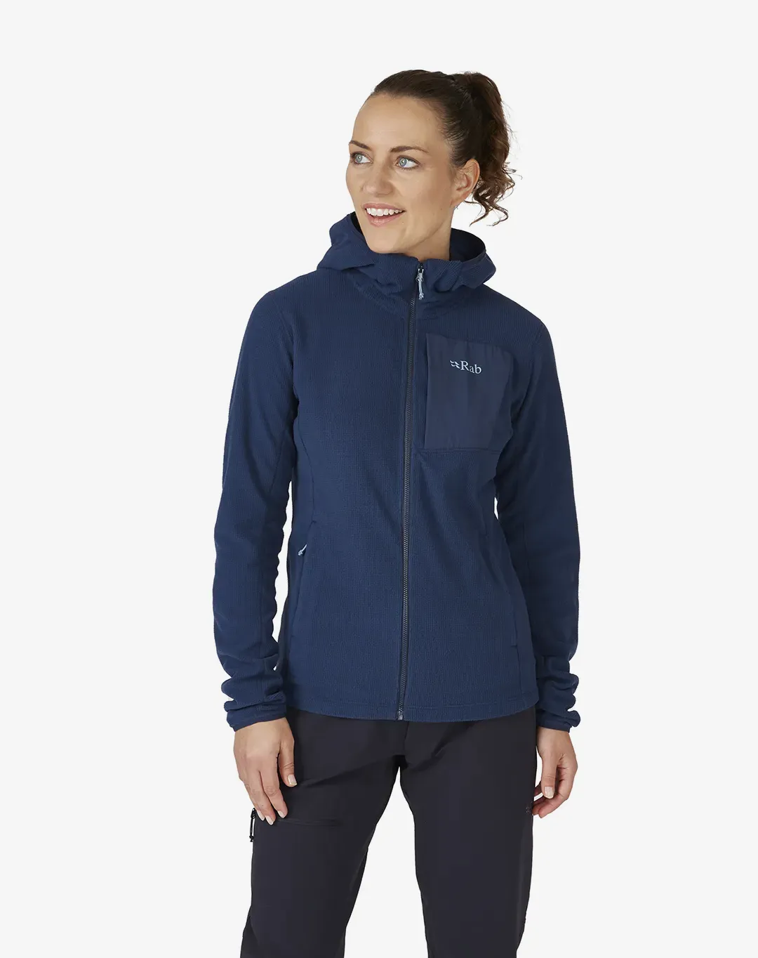 מעיל פליס Tecton Hoody – Rab-QFG-02-DIK – נייבי – 1