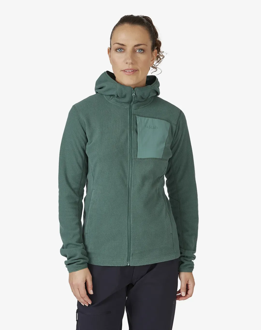 מעיל פליס Tecton Hoody – Rab-QFG-02-GNS – ירוק – 1