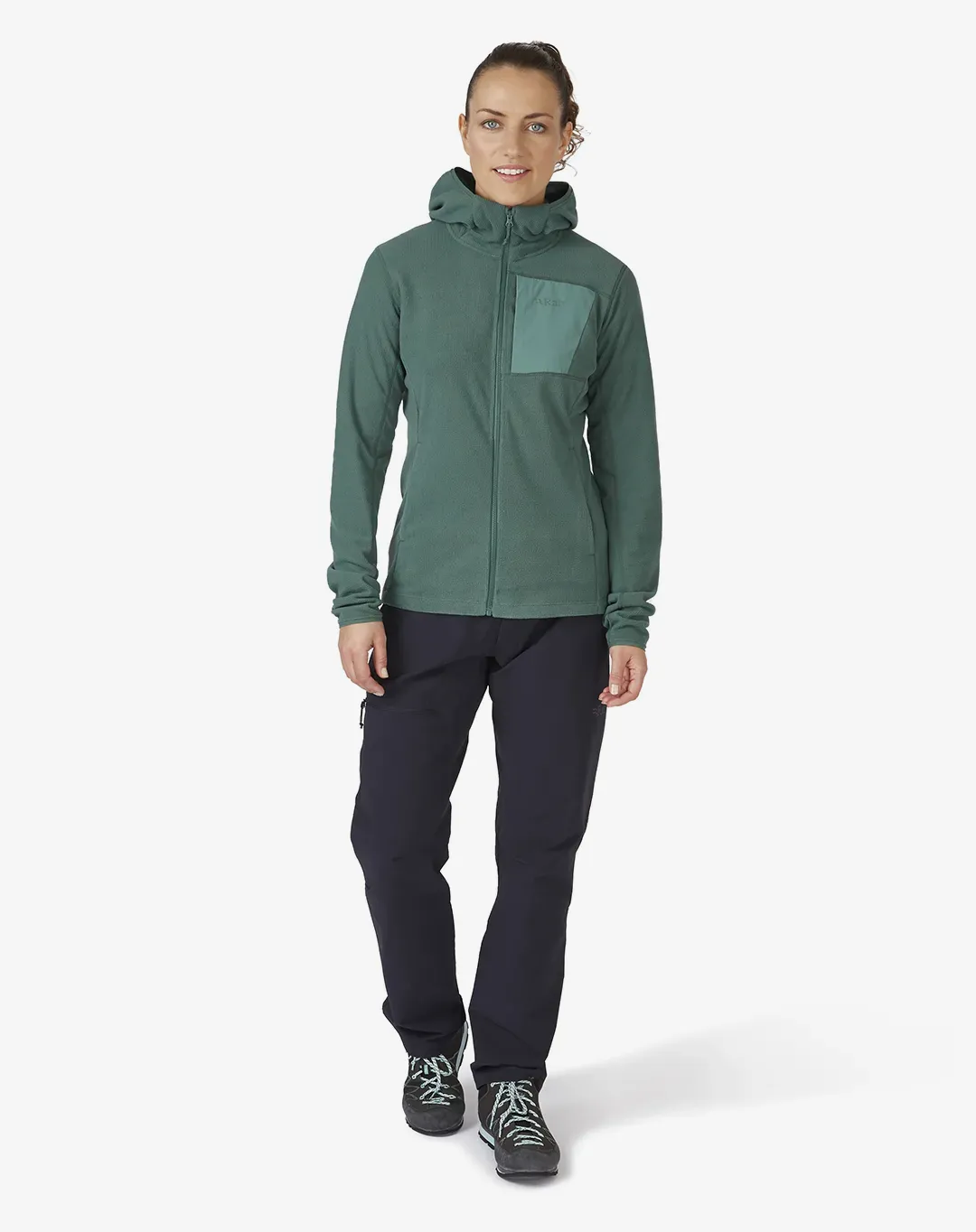 מעיל פליס Tecton Hoody – Rab-QFG-02-GNS – ירוק – 1