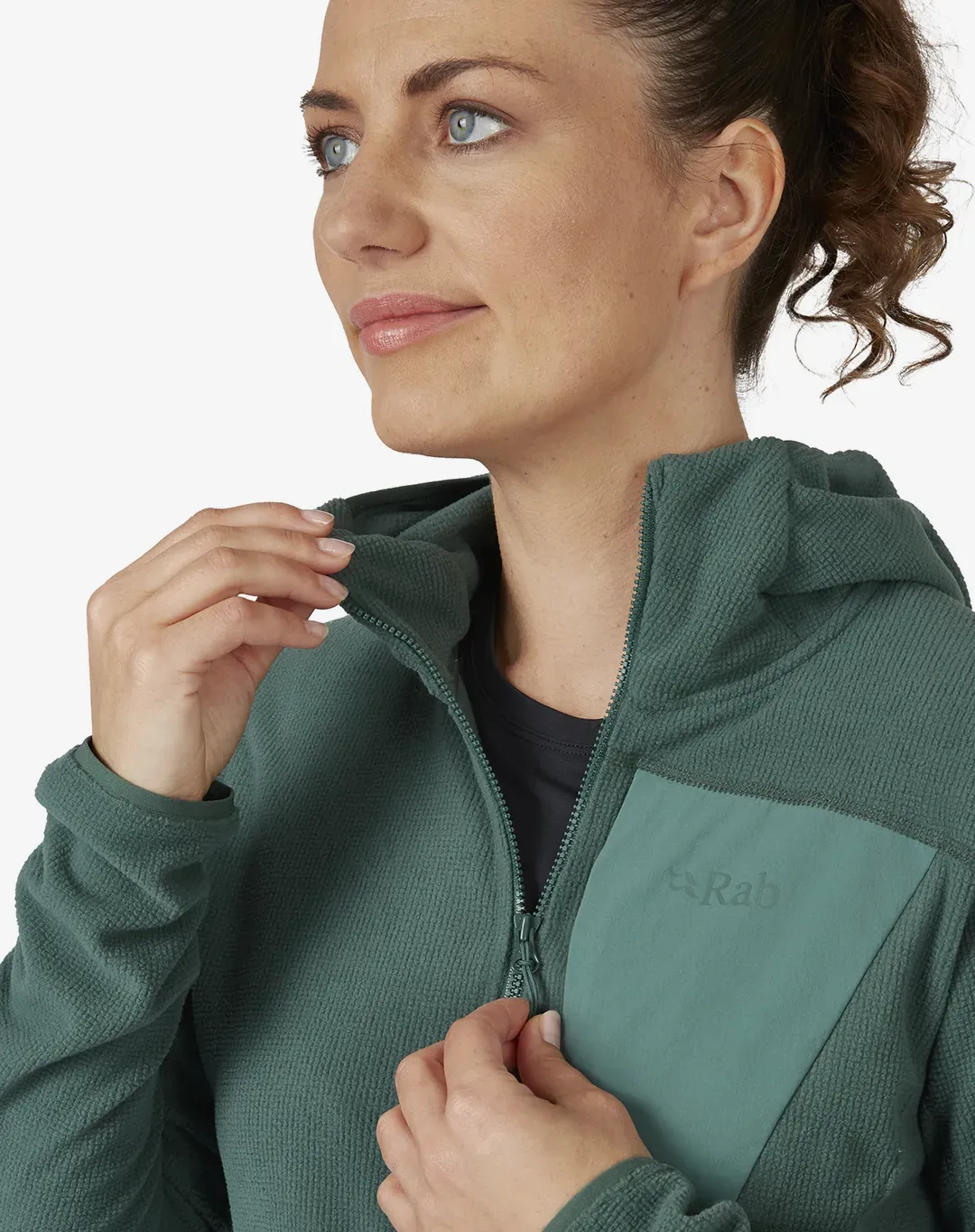 מעיל פליס Tecton Hoody – Rab-QFG-02-GNS – ירוק – 5