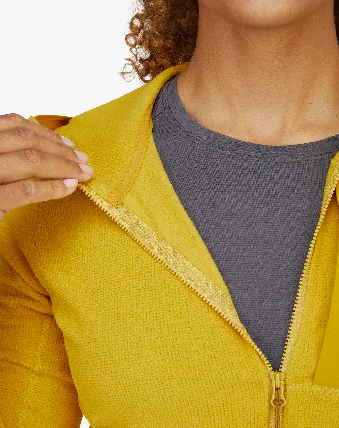מעיל פליס Tecton Hoody – Rab-QFG-02-SAH – חרדל – 3