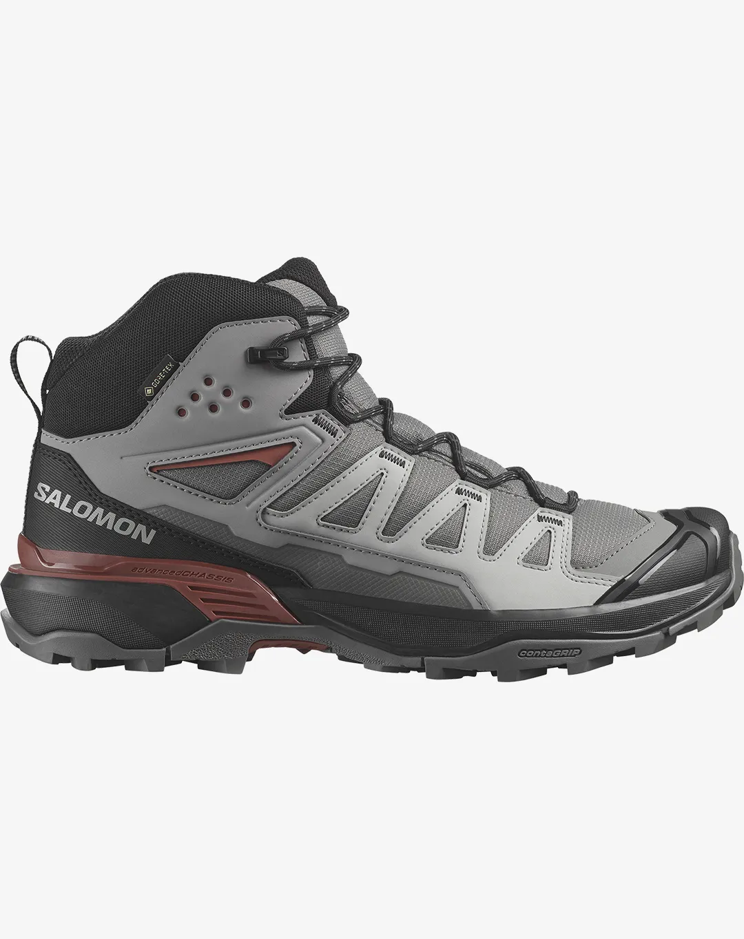 נעלי X Ultra 360 Mid Gtx – SALOMON-L47447800 – pewter-black-burnt-henna – 1