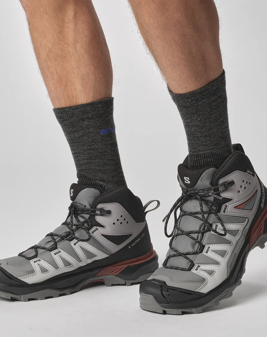 נעלי X Ultra 360 Mid Gtx – SALOMON-L47447800 – pewter-black-burnt-henna – 1