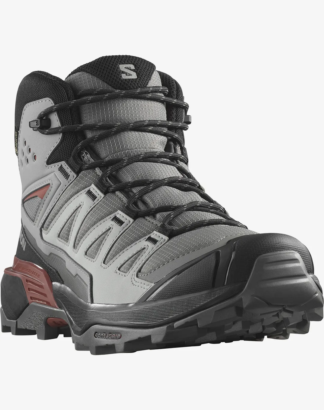 נעלי X Ultra 360 Mid Gtx – SALOMON-L47447800 – pewter-black-burnt-henna – 3