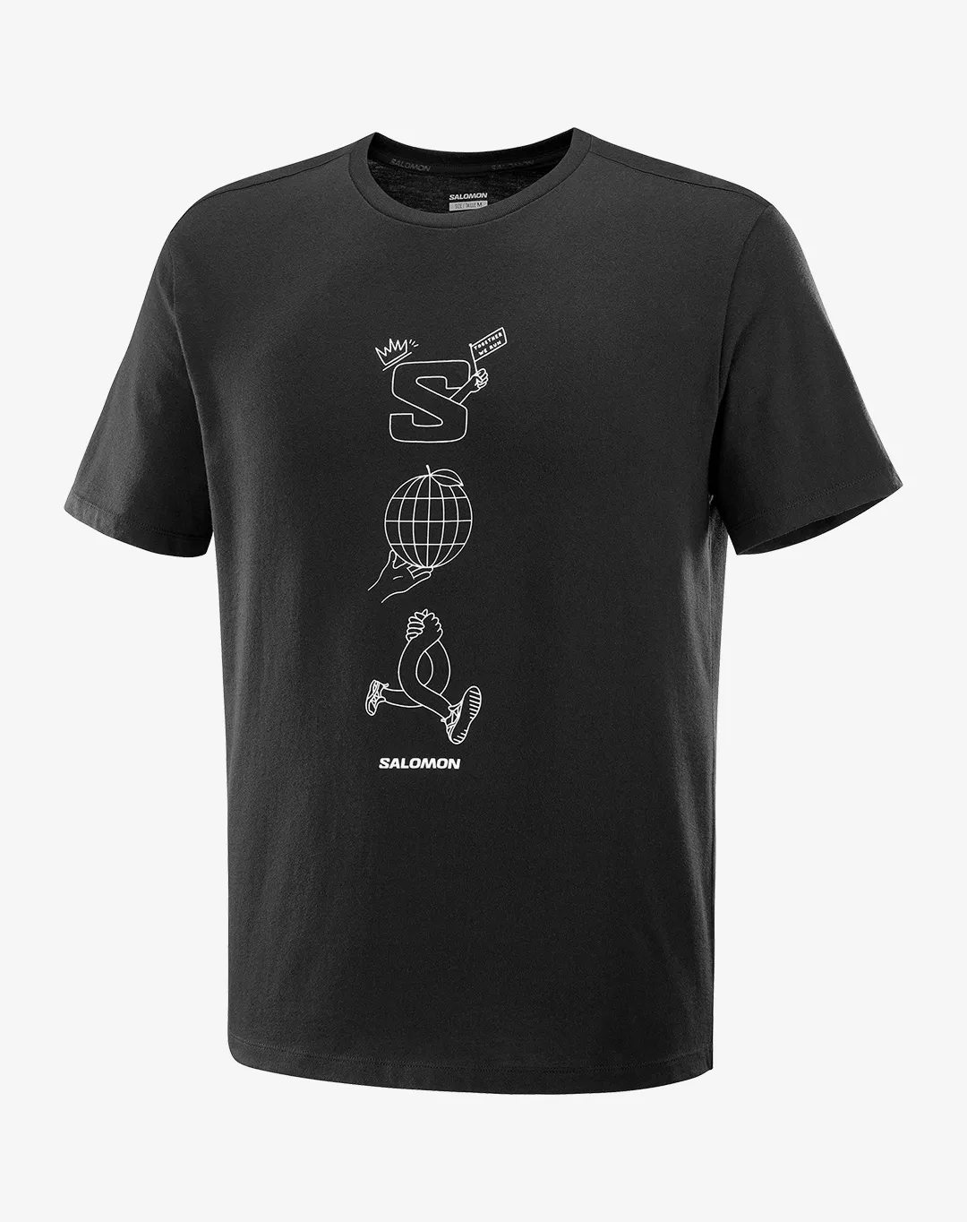 חולצת Worthy Ss Tee – SALOMON-LC2287300 – deep-black – 1