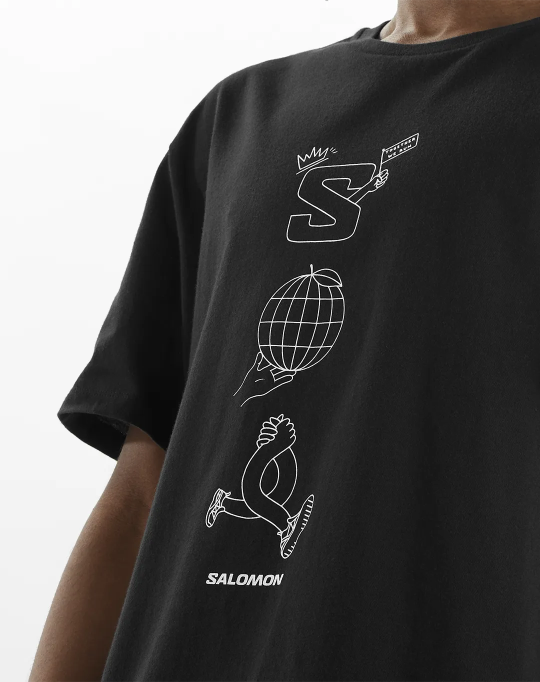 חולצת Worthy Ss Tee – SALOMON-LC2287300 – deep-black – 3