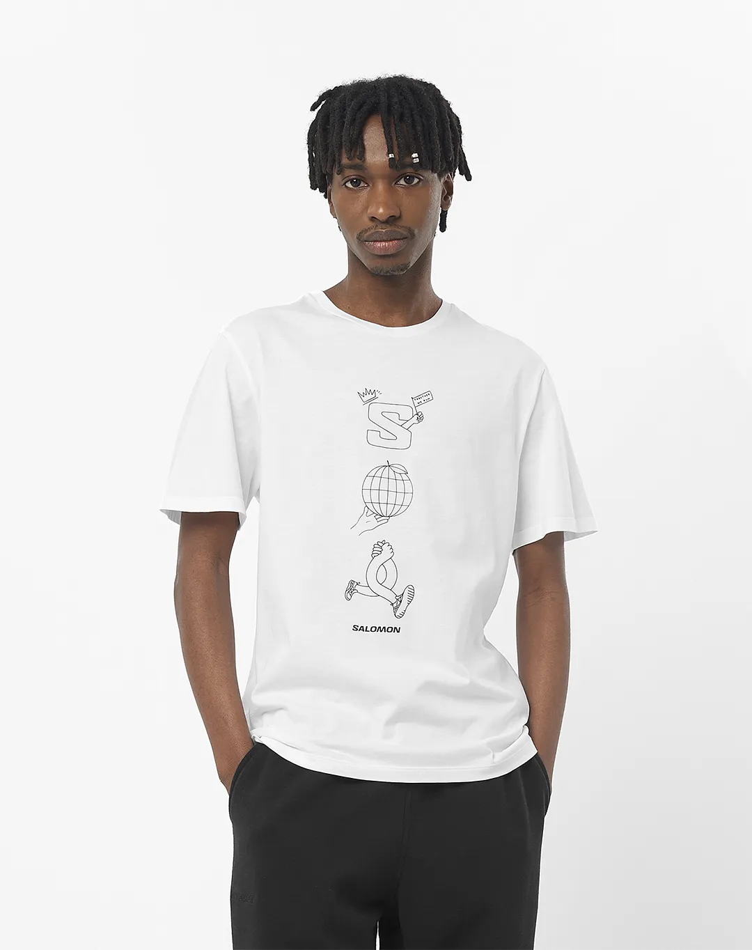 חולצת Worthy Ss Tee – SALOMON-LC2287400 – white – 1