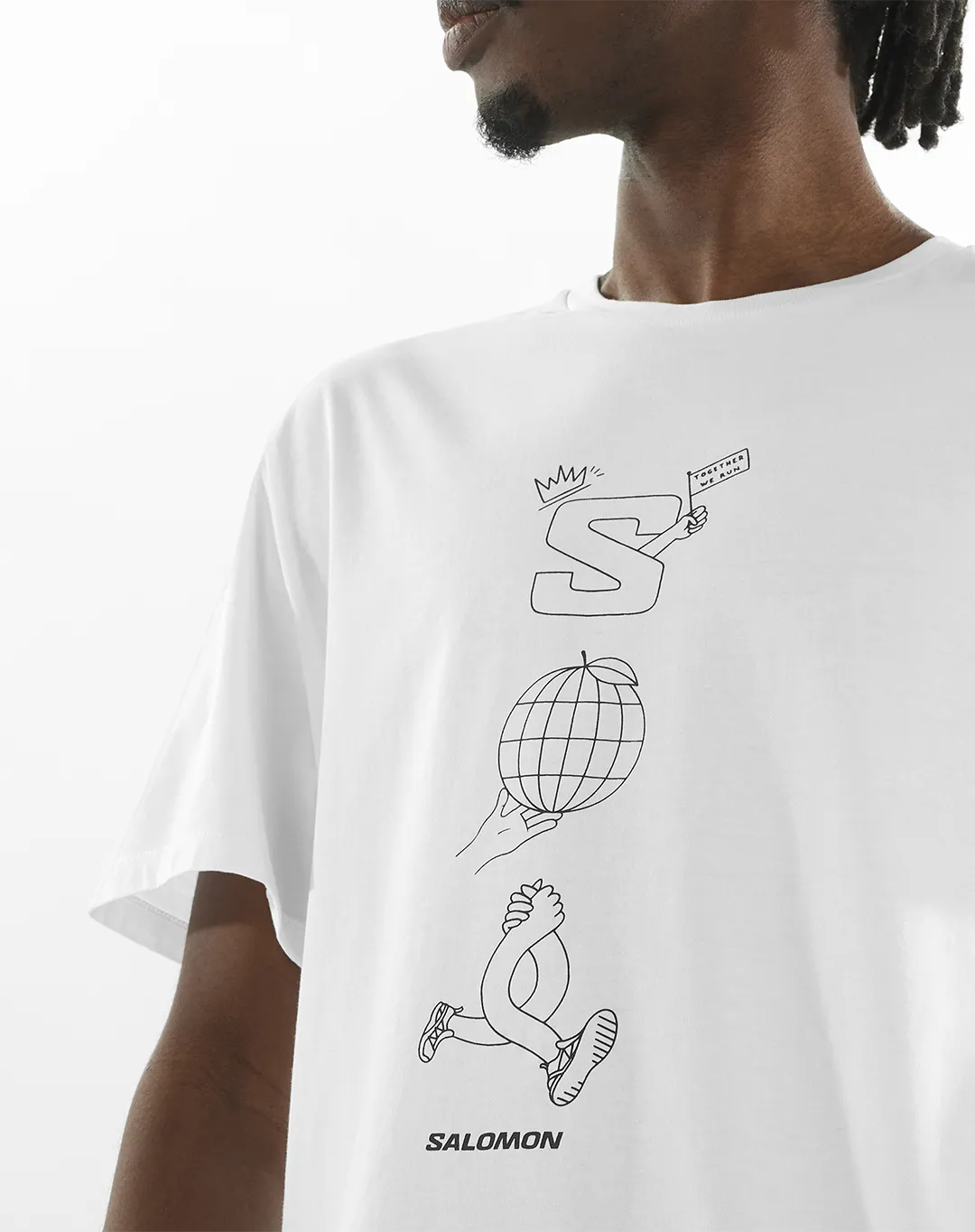 חולצת Worthy Ss Tee – SALOMON-LC2287400 – white – 4