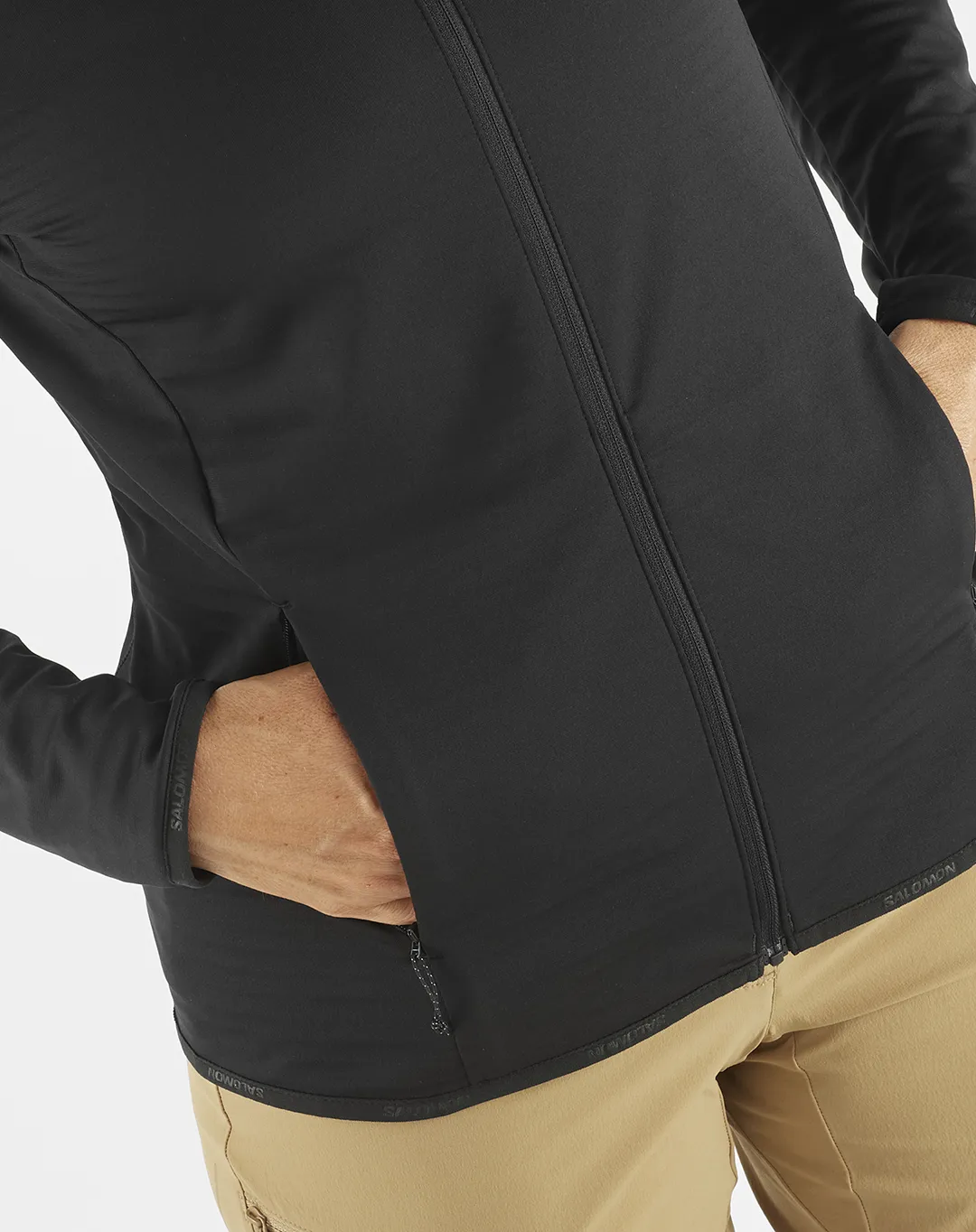 חולצת נשים Outrack Full Zip – Salomon-LC186170 – שחור – 4